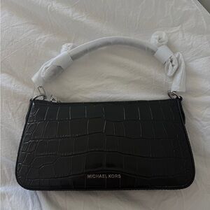 Michael Kors Black Croc-Embossed Women's Bag